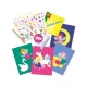 Set creativ pentru copii, Felicitari prin transfer metalic, +3 ani