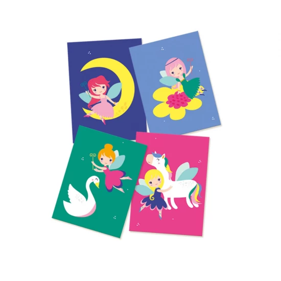 Set creativ pentru copii, Felicitari prin transfer metalic, +3 ani