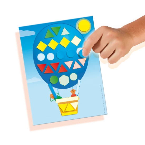 Set creativ pentru copii, Invat sa recunosc forme, 300 stickere, +3 ani