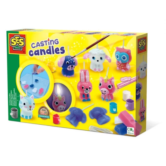 Set creativ - Lumanari animale vesele Set creativ - Lumanari animale vesele