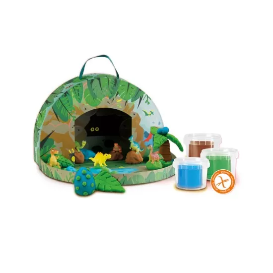 Set creativ - Lumea dinozaurilor din plastilina (geanta tematica) Set creativ - Lumea dinozaurilor din plastilina (geanta tematica)