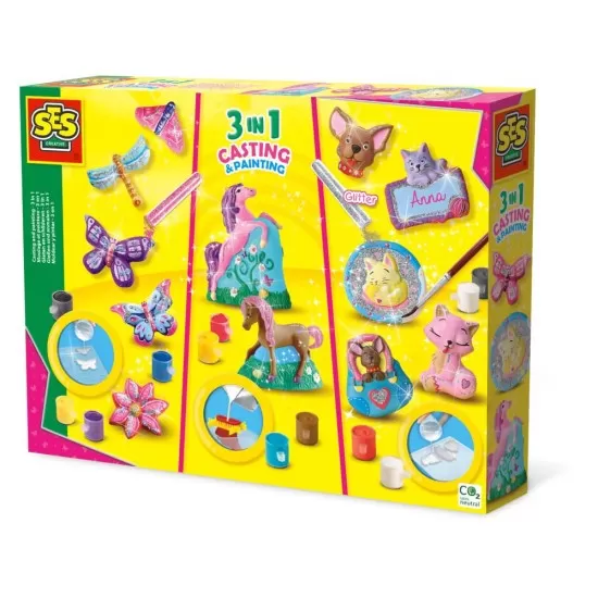 Set creativ 3 in 1 - Mulaj si pictura Set creativ 3 in 1 - Mulaj si pictura
