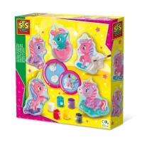 Set creativ pentru copii cu mulaj si pictura Unicorn