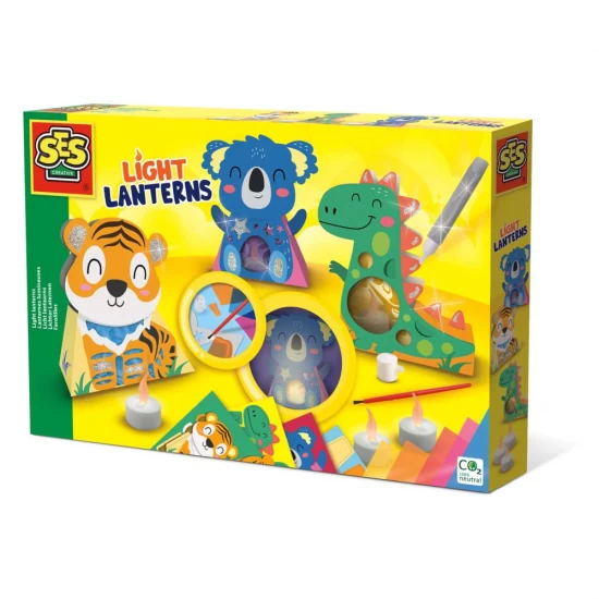 Set artizanat pentru copii felinare in forma de animale