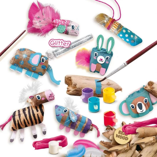 Set creativ pentru copii - Pictura pe lemn