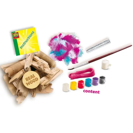 Set creativ pentru copii - Pictura pe lemn