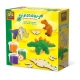 Set creativ modelare cu plastilina, Schelete de dinozauri din lemn, +3 ani
