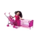 Set papusa cu carucior, pat si accesorii Set papusa cu carucior, pat si accesorii