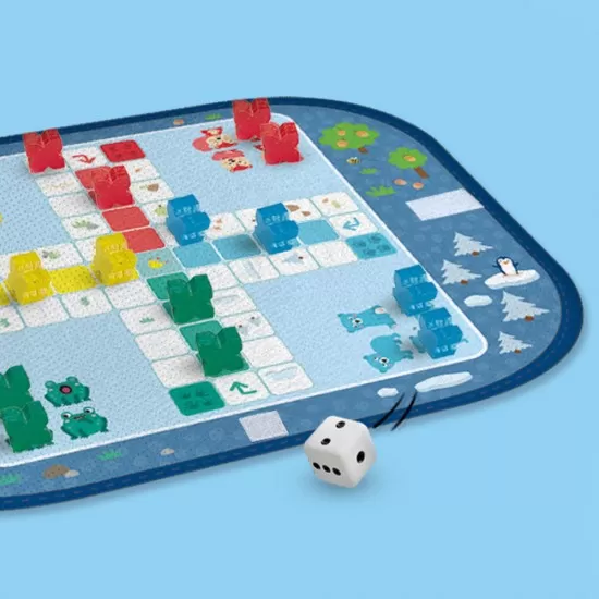 Set de 3 jocuri copii - Ludo, Quartet si Blocuri de viteza