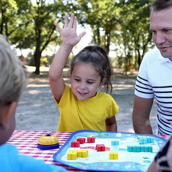 Set de 3 jocuri copii - Ludo, Quartet si Blocuri de viteza