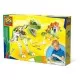 Set de constructie copii - Dinozauri din metal T-Rex si Stegosaurus