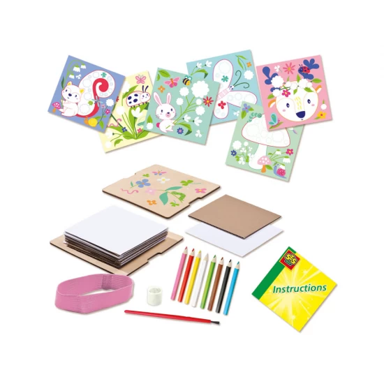 Set de lucru manual cu presa de flori pentru copii Set de lucru manual cu presa de flori pentru copii