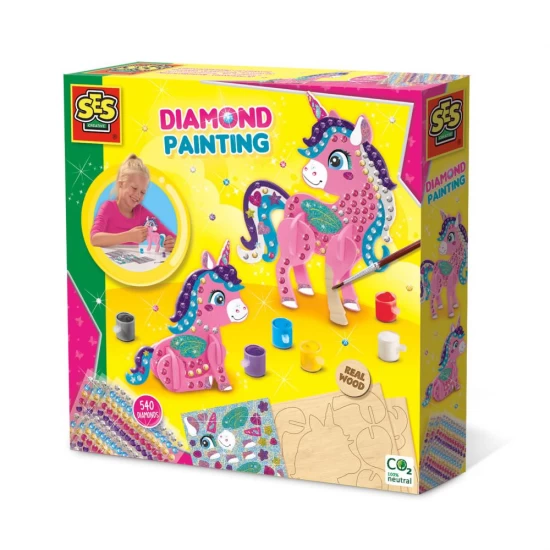 Set de pictura pentru copii cu diamante adezive si unicorn Set de pictura pentru copii cu diamante adezive si unicorn