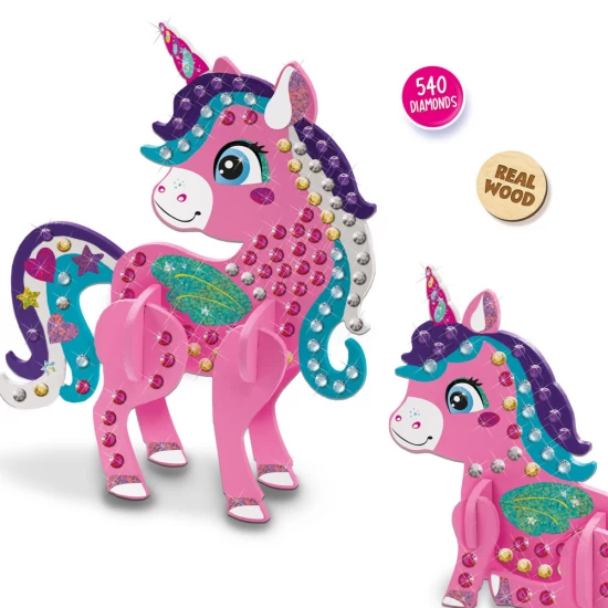 Set de pictura pentru copii cu diamante adezive si unicorn Set de pictura pentru copii cu diamante adezive si unicorn