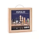 Set jocuri clasice din lemn Woodyland - Sah, Dame, Table, Domino, Nu te supara, Dame chinezesti, Moara Set jocuri clasice din lemn Woodyland - Sah, Dame, Table, Domino, Nu te supara, Dame chinezesti, Moara