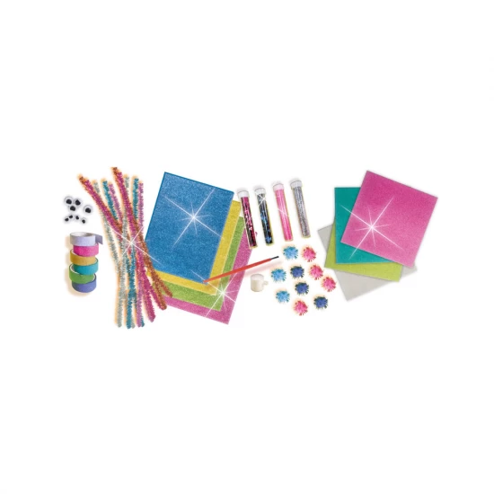 Set mare de lucru manual pentru copii cu mix de sclipici Set mare de lucru manual pentru copii cu mix de sclipici