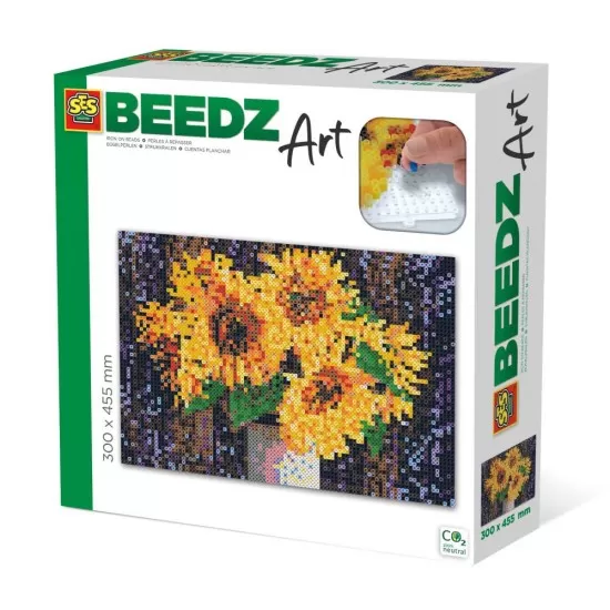 Set margele de calcat Beedz Art - Floarea soarelui Set margele de calcat Beedz Art - Floarea soarelui