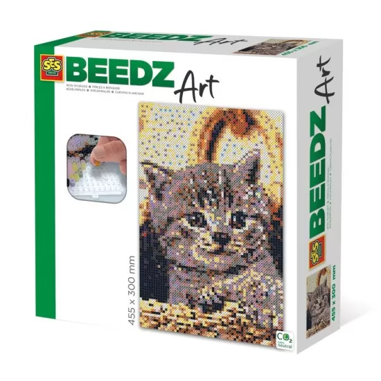 Set margele de calcat Beedz Art - Pisica Set margele de calcat Beedz Art - Pisica