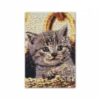 Set margele de calcat Beedz Art - Pisica