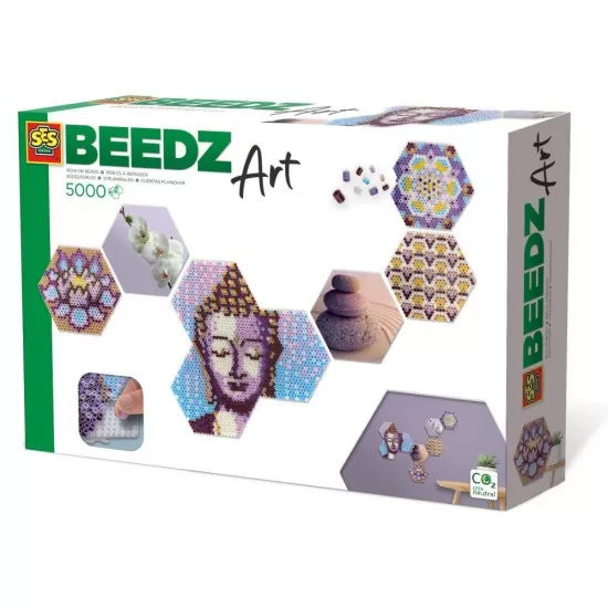 Set margele de calcat Beedz Art - Zen cu placi hexagonale Set margele de calcat Beedz Art - Zen cu placi hexagonale