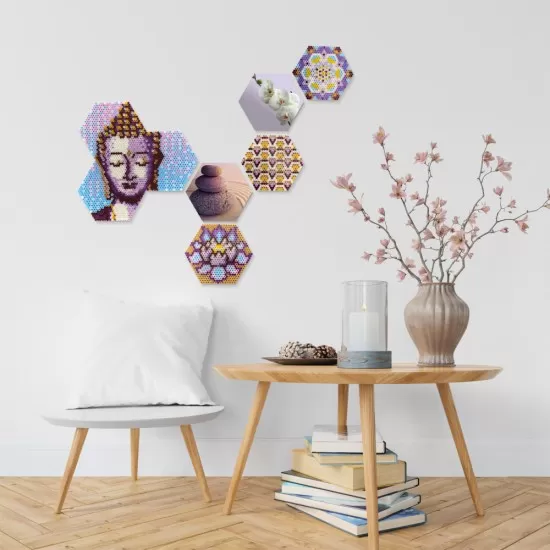 Set margele de calcat Beedz Art - Zen cu placi hexagonale Set margele de calcat Beedz Art - Zen cu placi hexagonale