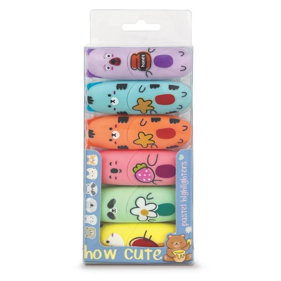 Set 6 culori Marker evidentiator How Cute Pastel