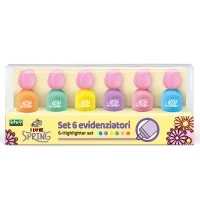 Set 6 culori Marker evidentiator Puffy Tulips Lebez