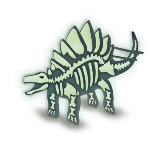 Set creativ dinozaur cu vopsea fluorescenta