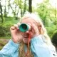 Telescop de jucarie pentru copii din bambus Hape Telescop de jucarie pentru copii din bambus Hape