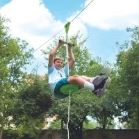 Tiroliana cu set de frana rapida 30 m