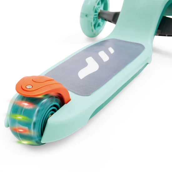 Trotineta Glide Kick Scooter cu roti luminoase Hape Turcoaz