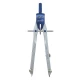 Trusa compas scolar din metal satinat cu 3 accesorii in blister