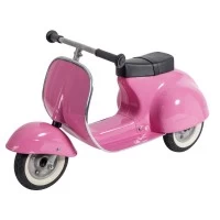 Trotineta ride on pentru copii Vespa Ambosstoy Hape roz
