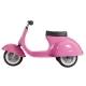 Trotineta ride on pentru copii Vespa Ambosstoy Hape roz