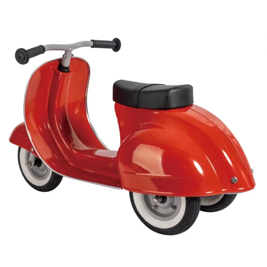Trotineta ride on pentru copii Vespa Ambosstoy Hape rosie