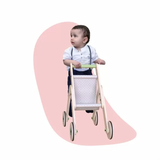 Antepremergator din lemn 2 in 1 MamaToyz carucior pentru papusi Antepremergator din lemn 2 in 1 MamaToyz carucior pentru papusi