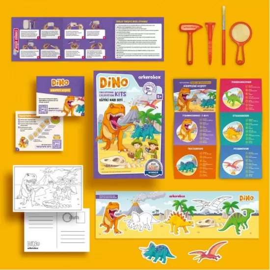 Set arheologic educational si puzzle 3D Arkerobox Dino Set arheologic educational si puzzle 3D Arkerobox Dino