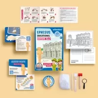 Set arheologic educational si puzzle 3D Arkerobox Efes - Biblioteca Celsus