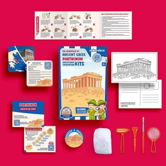 Arkerobox - Set arheologic educational si puzzle 3D Grecia antica - Parthenon Arkerobox - Set arheologic educational si puzzle 3D Grecia antica - Parthenon