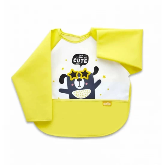 Baveta cu maneci si buzunar BabyJem Polly Bib Culoare Bleu Baveta cu maneci si buzunar BabyJem Polly Bib Culoare Bleu