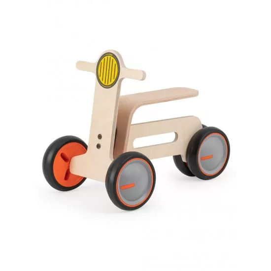 Bicicleta fara pedale cu 3 roti pentru copii MamaToyz Tribike din lemn natural Bicicleta fara pedale cu 3 roti pentru copii MamaToyz Tribike din lemn natural