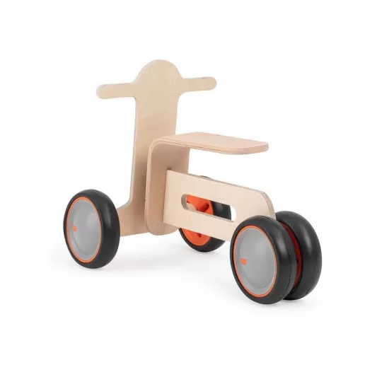 Bicicleta fara pedale cu 3 roti pentru copii MamaToyz Tribike din lemn natural Bicicleta fara pedale cu 3 roti pentru copii MamaToyz Tribike din lemn natural