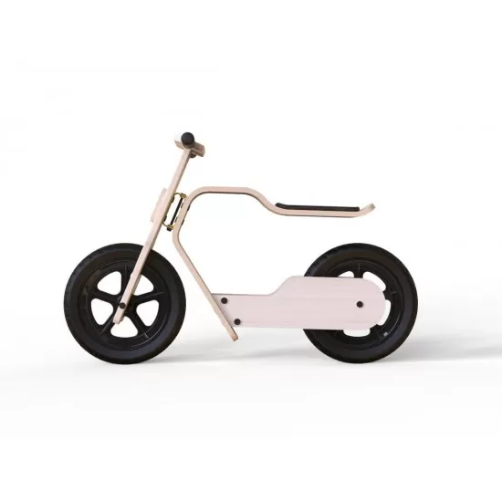 Bicicleta fara pedale MamaToyz RideMe din lemn natural Bicicleta fara pedale MamaToyz RideMe din lemn natural