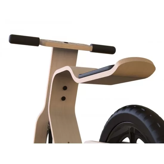 Bicicleta fara pedale MamaToyz RideMe din lemn natural Bicicleta fara pedale MamaToyz RideMe din lemn natural