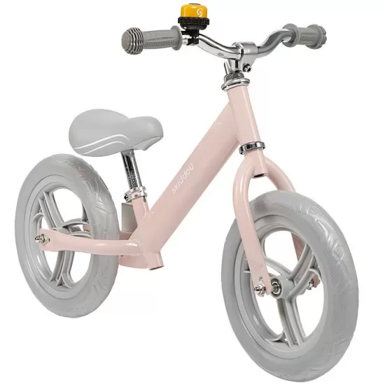 Bicicleta fara pedale Nils Skiddou Keep Pink Roz Bicicleta fara pedale Nils Skiddou Keep Pink Roz