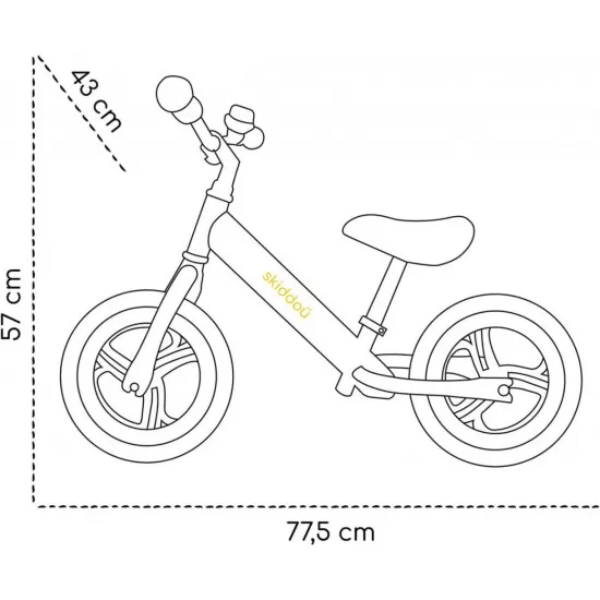 Bicicleta fara pedale Nils Skiddou Keep Pink Roz Bicicleta fara pedale Nils Skiddou Keep Pink Roz
