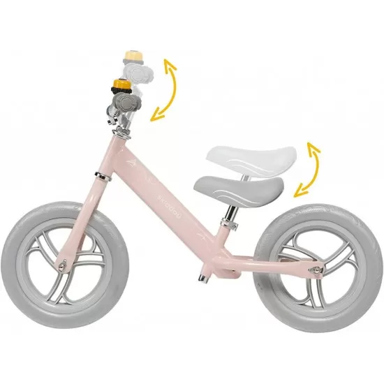 Bicicleta fara pedale Nils Skiddou Keep Pink Roz Bicicleta fara pedale Nils Skiddou Keep Pink Roz