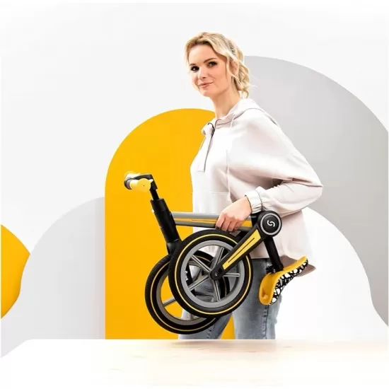 Bicicleta pliabila fara pedale Skiddou Ronny Galben