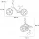 Bicicleta pliabila fara pedale Skiddou Ronny Keep Pink Roz Bicicleta pliabila fara pedale Skiddou Ronny Keep Pink Roz