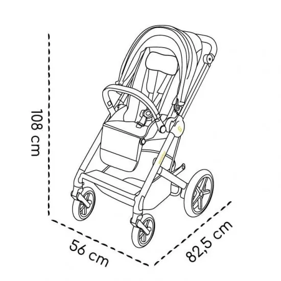 Carucior 2 in 1 Skiddou Moss Onyx Negru Carucior 2 in 1 Skiddou Moss Onyx Negru
